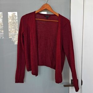 Eileen Fisher Alpaca Red Cardigan PS